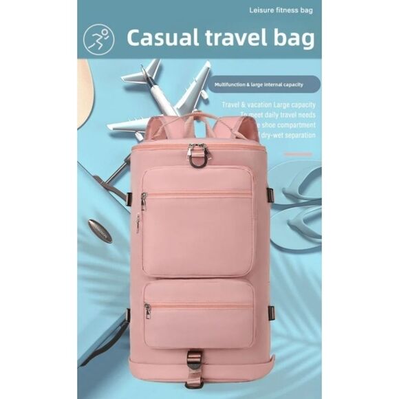 Large Pink Travel Bag/Bacpack - Picture 1 of 6